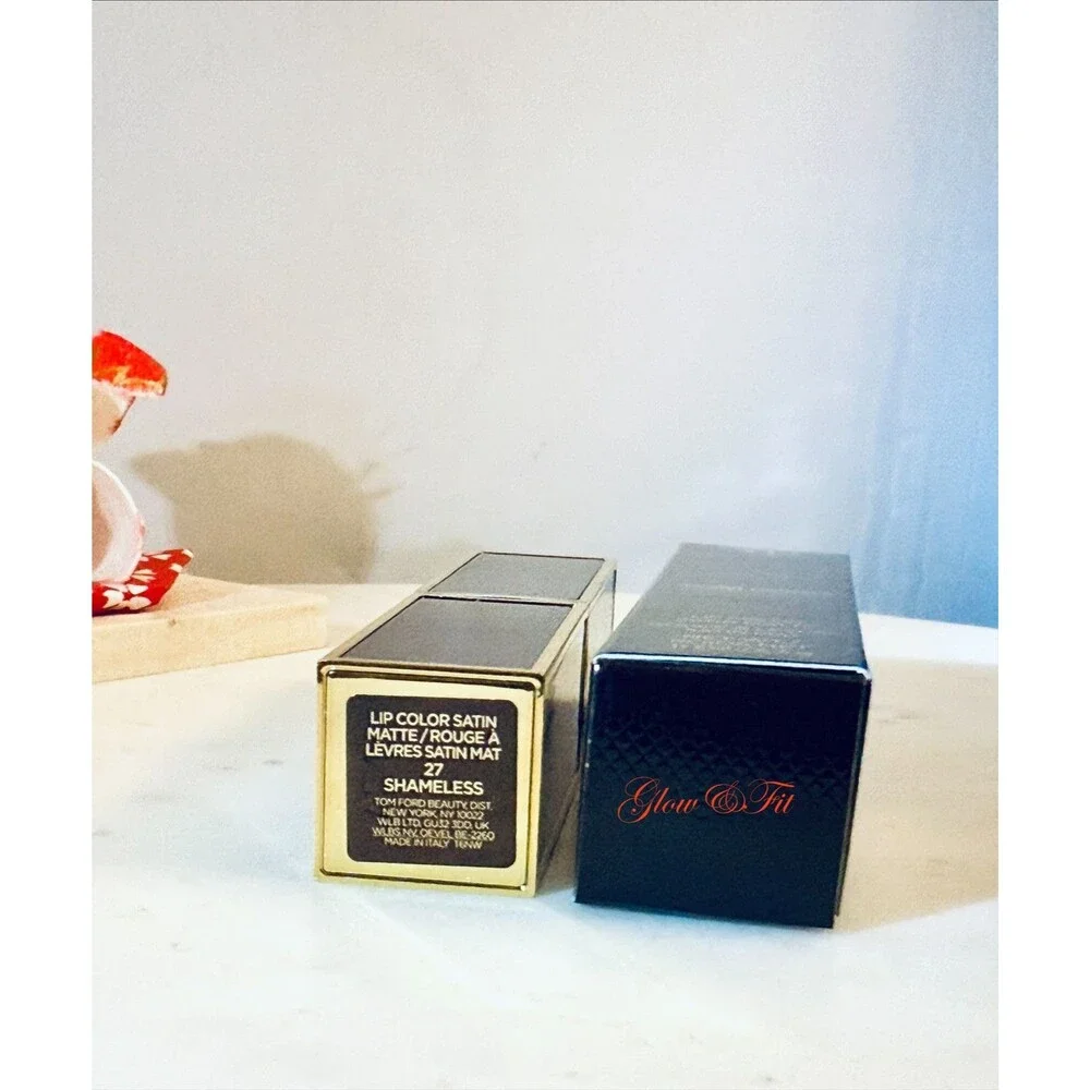 Tom Ford Lip Color Satin Matte Lipstick #27 Shameless Full Size .11oz / 3.3g New